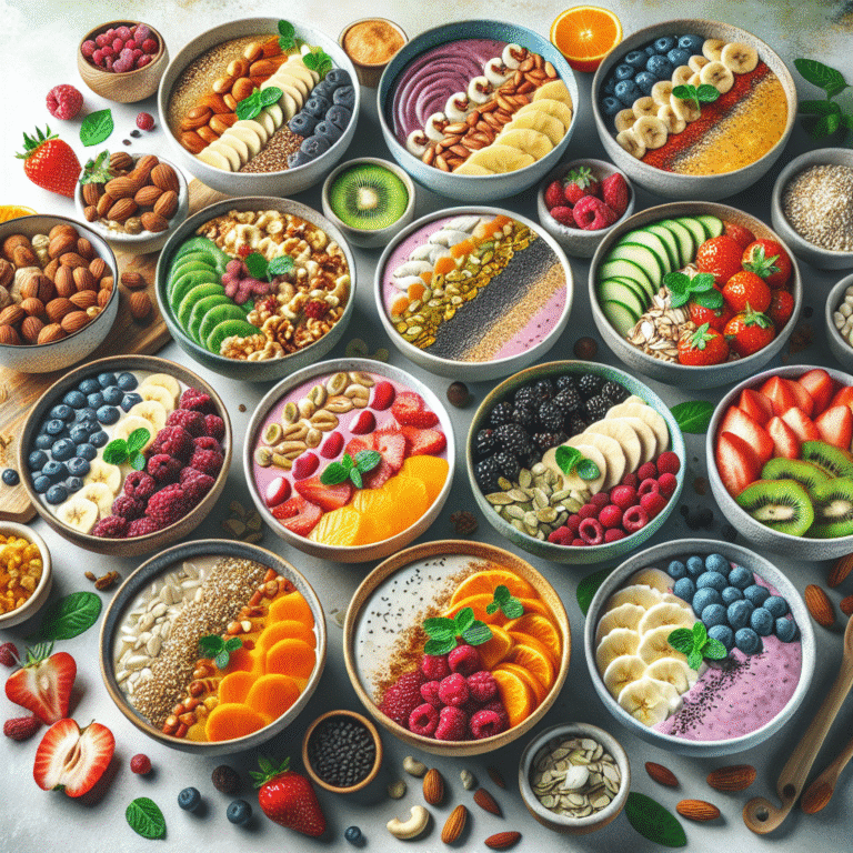 10 Protein-Packed Smoothie Bowls to Fuel Your Diet Plan