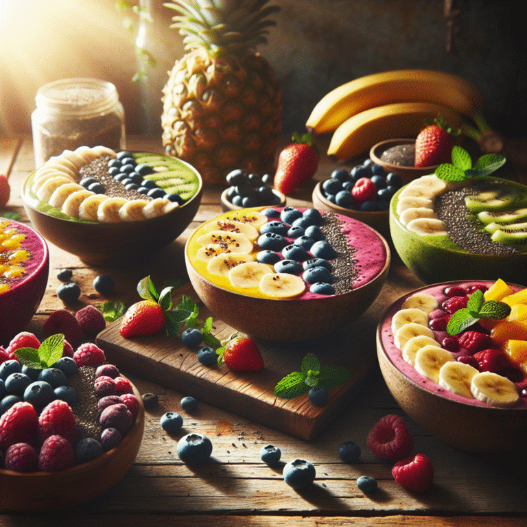 quick and easy morning smoothie bowls under 10 minutes