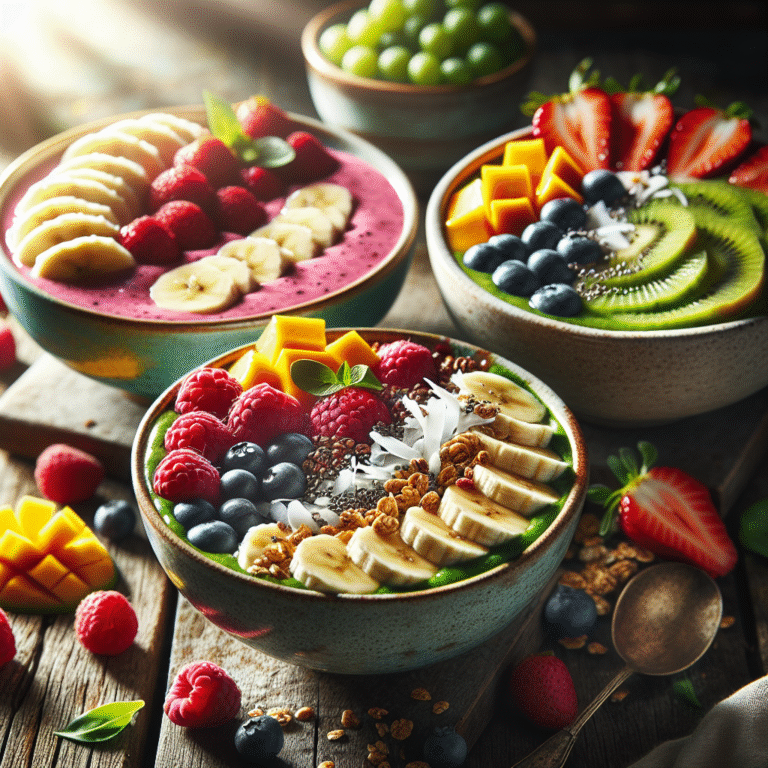 fruitful breakfast smoothie bowls for a refreshing boost