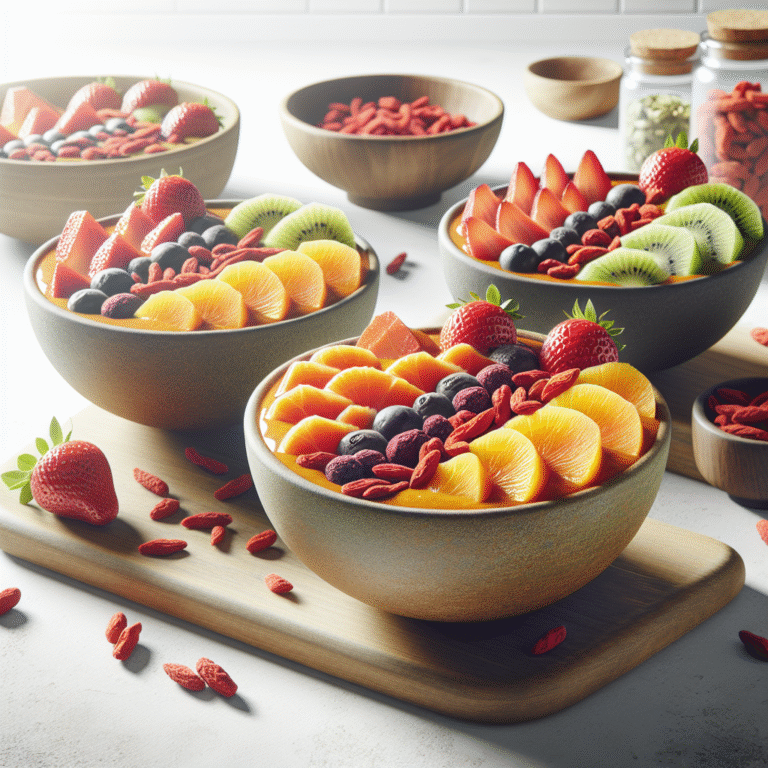 invigorating smoothie bowls loaded with goji berries