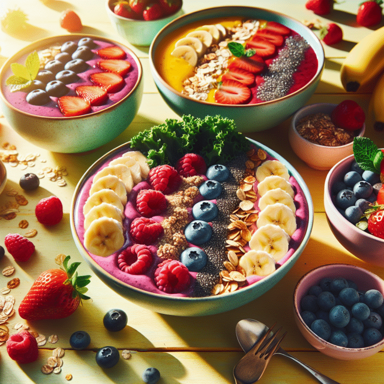 smoothie bowls with oats for a filling breakfast