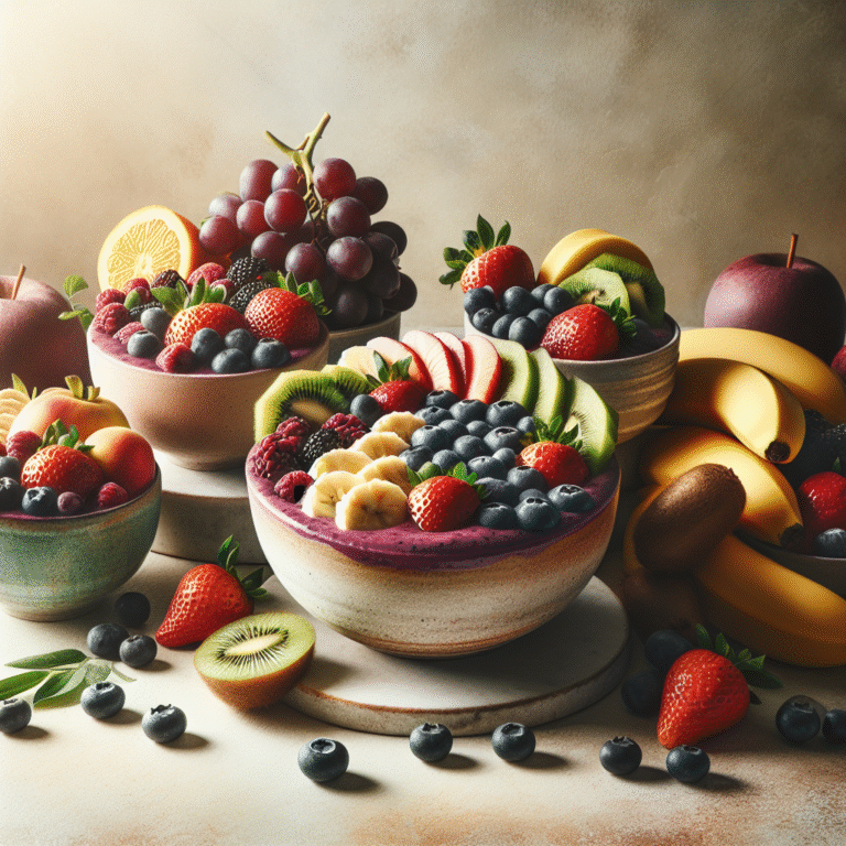 fruity smoothie bowls for healthy snacking