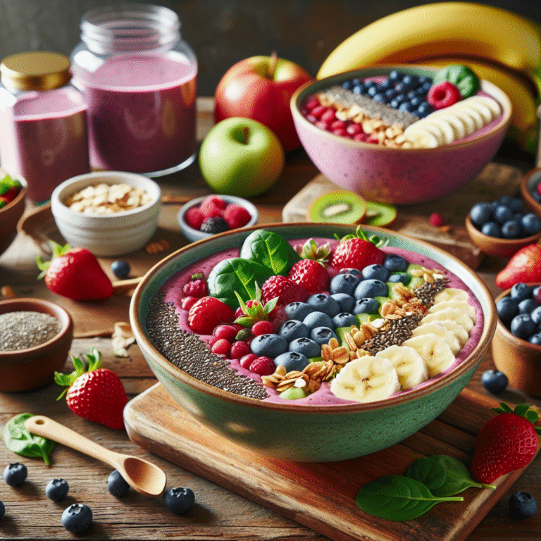 protein snack smoothie bowls