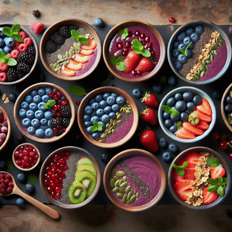 antioxidant-rich superfood smoothie bowls for a boost
