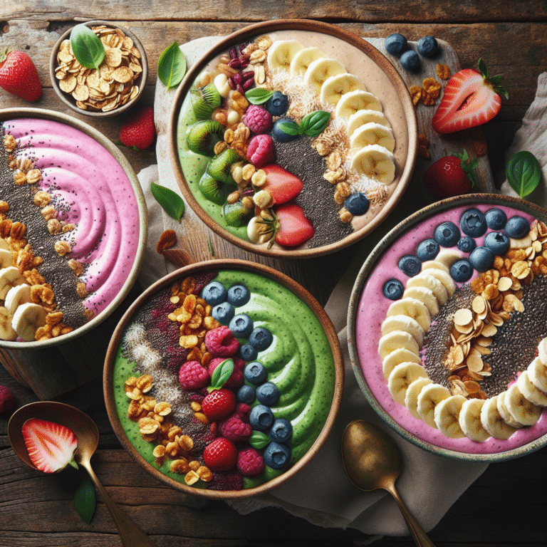 creamy smoothie bowls for snack time