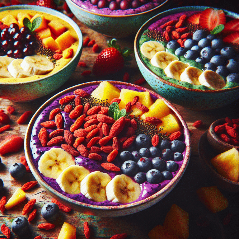 invigorating smoothie bowls loaded with goji berries