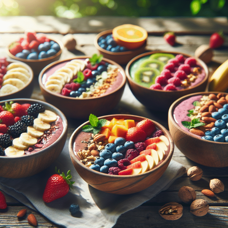 low-calorie smoothie bowls for afternoon snack