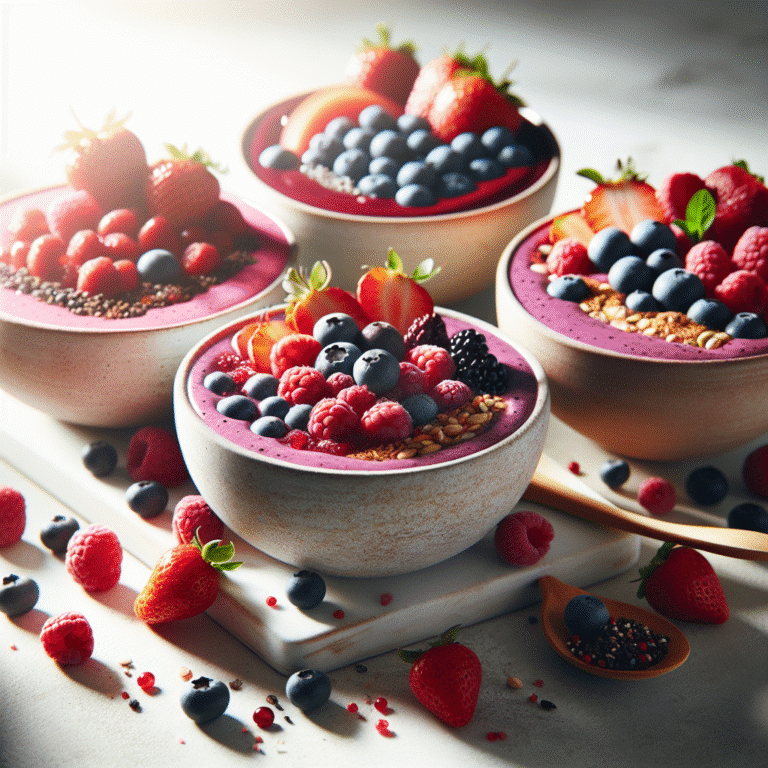 delicious berry smoothie bowls for a vibrant and healthy start