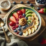 smoothie bowls with peanut butter