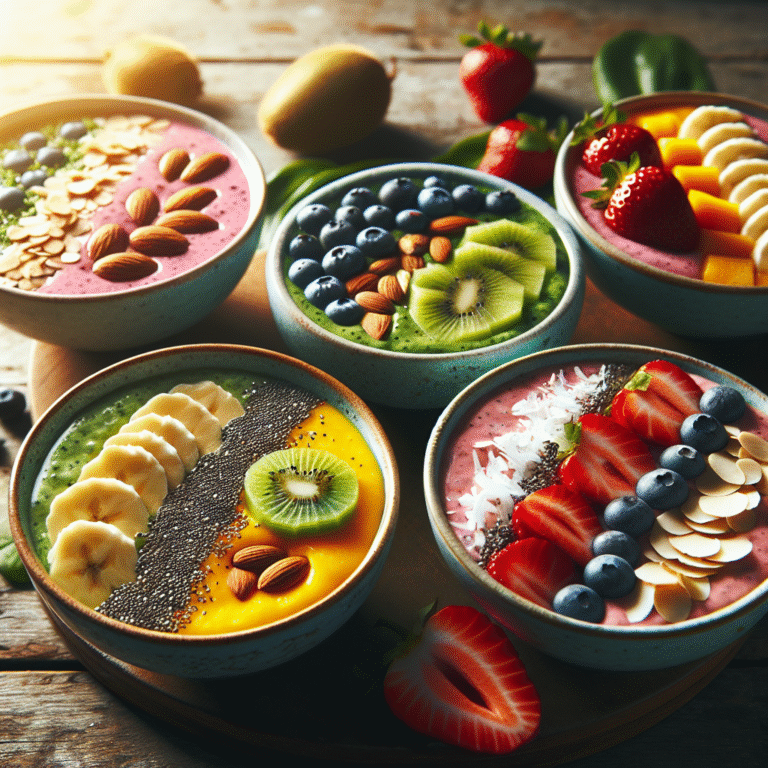 quick morning smoothie bowls that energize