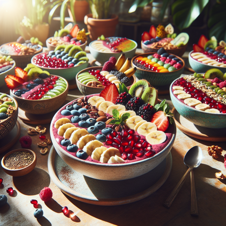 antioxidant-rich superfood smoothie bowls