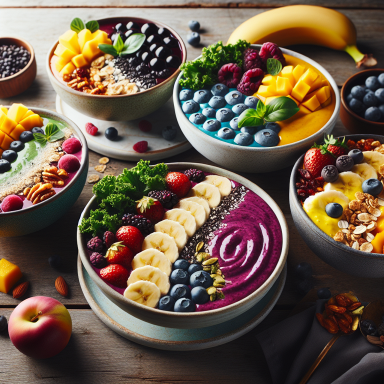 creamy and delicious smoothie bowls for afternoon snack time