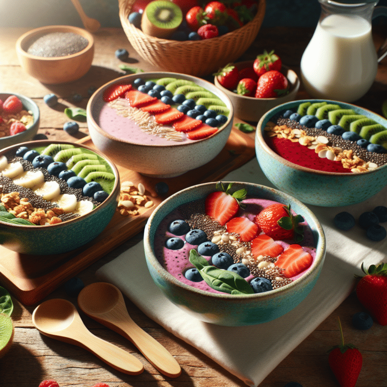 low-sugar smoothie bowls for breakfast