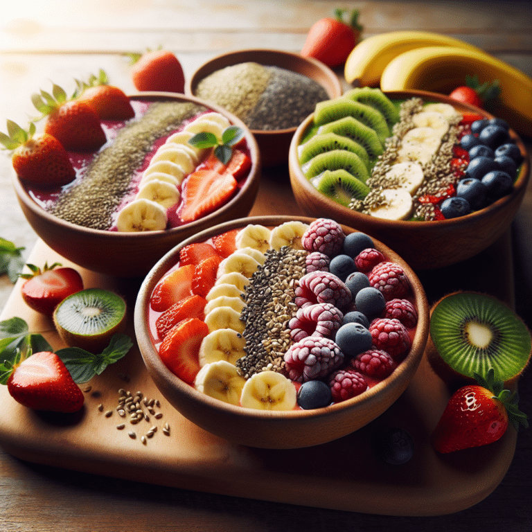 smoothie bowls with hemp seeds