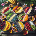 tropical-inspired smoothie bowls for a taste of paradise