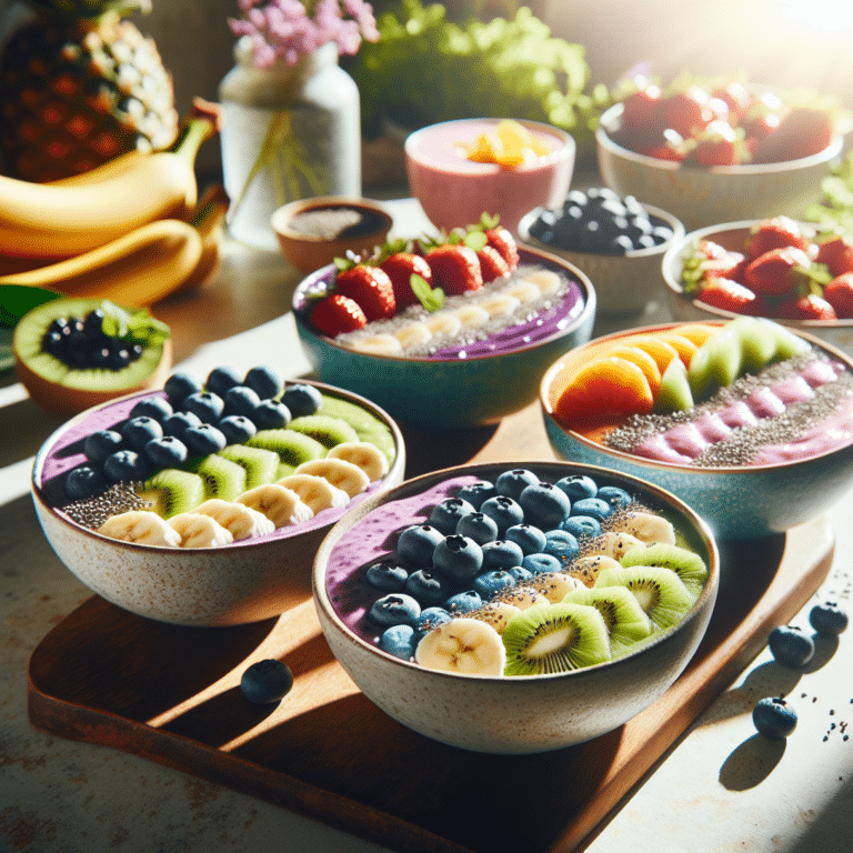 light and refreshing smoothie bowls for midday cravings